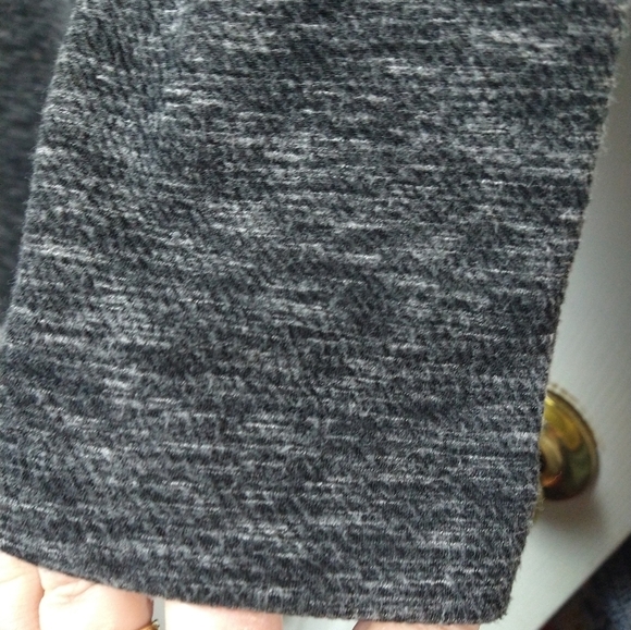 LOFT dark grey white heather designed straight dress. Size L - Picture 5 of 10